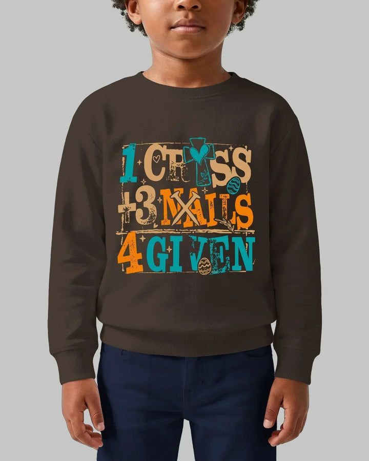 1 Cross 3 Nails 4 Given Bamboo Crewneck Sweatshirt