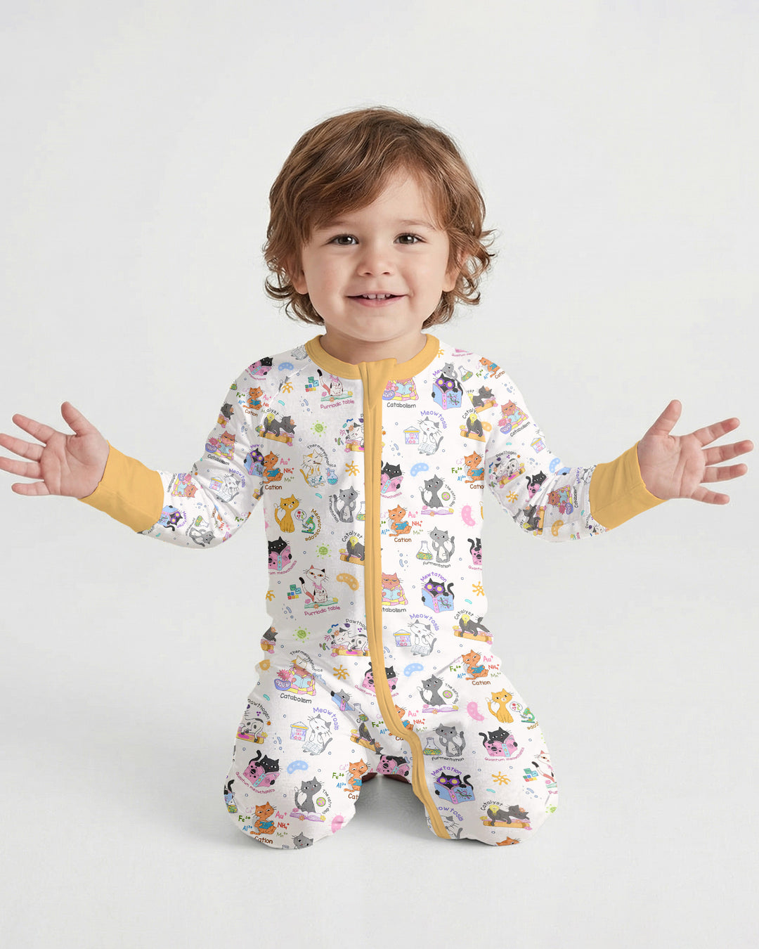 Funny Cat Love Scientist Bamboo Convertible Zippy