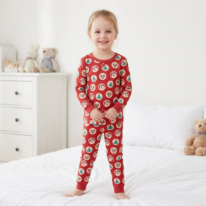 Template Bamboo Two Piece Long Sleeve Pyjamas Set