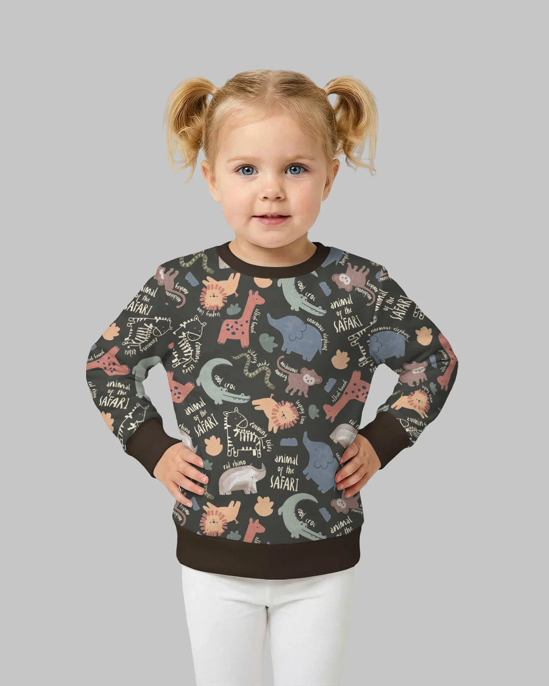 Funny African Animals Bamboo Crewneck Sweatshirt