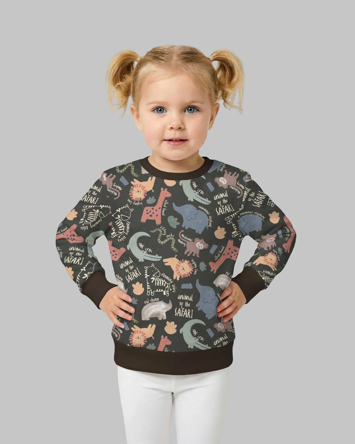 Funny African Animals Bamboo Crewneck Sweatshirt