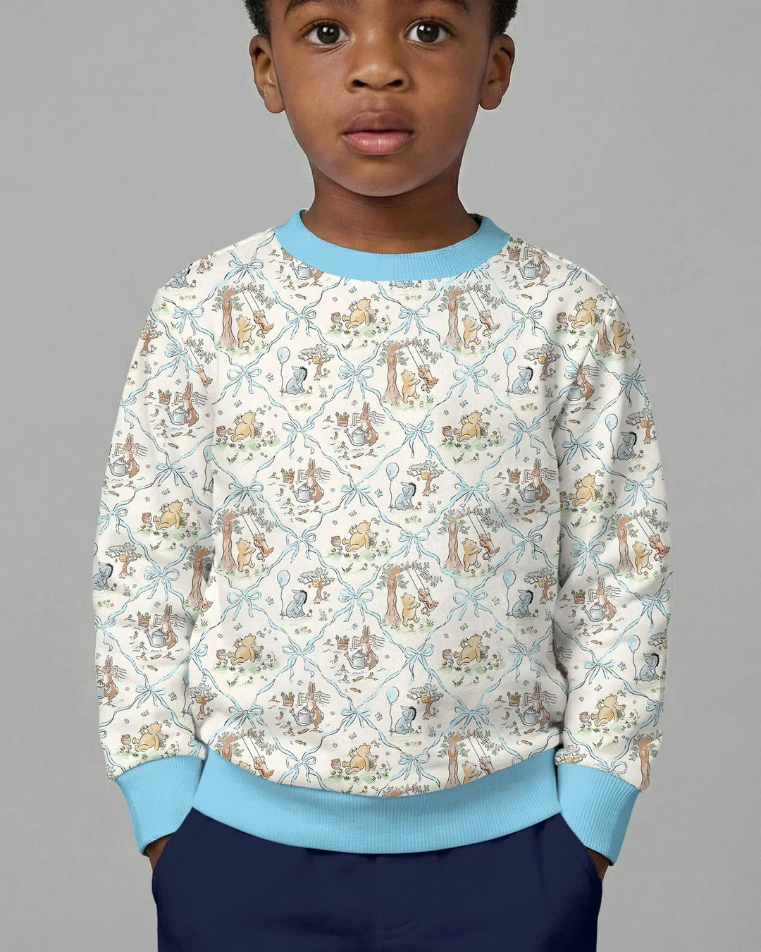 Spring Meadow Friends Bamboo Crewneck Sweatshirt