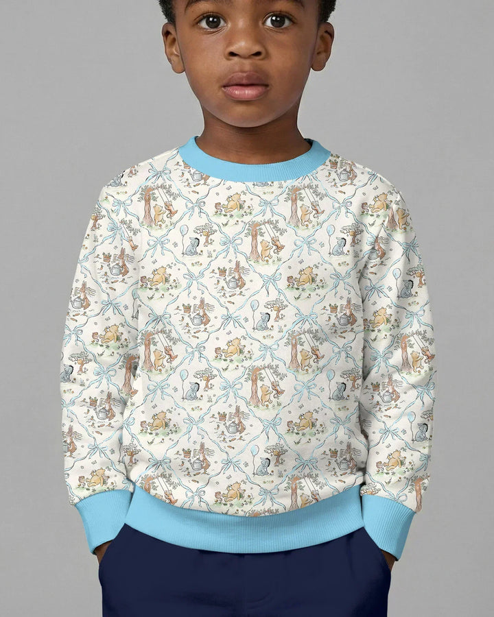 Spring Meadow Friends Bamboo Crewneck Sweatshirt
