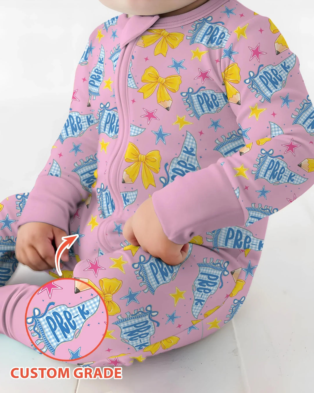 Pencil Bow Back To School Bamboo Convertible Zippy