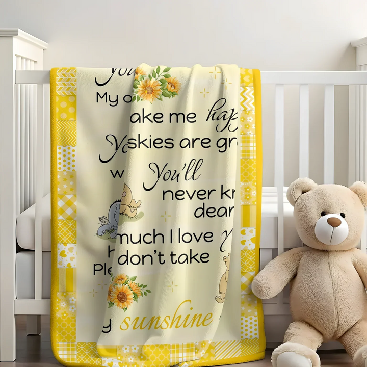 My Little Sunshine Bamboo Blanket