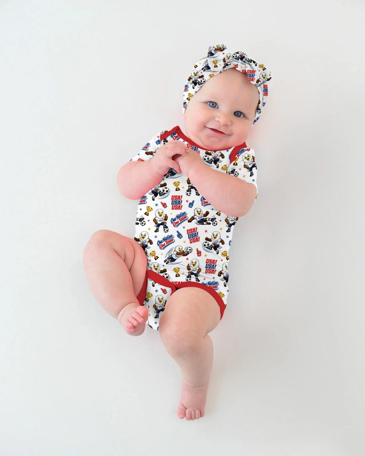 Soccer One Nation One Team Bamboo Bodysuit