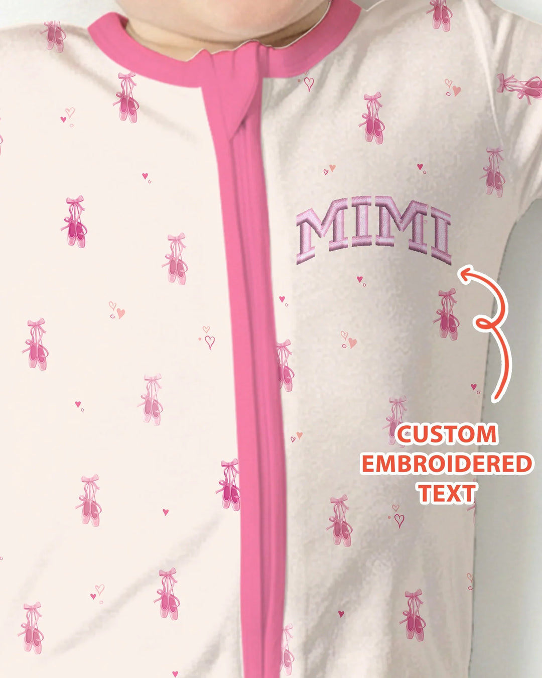 Custom Embroidered Mommy and Me Matching Bamboo Convertible Zippy