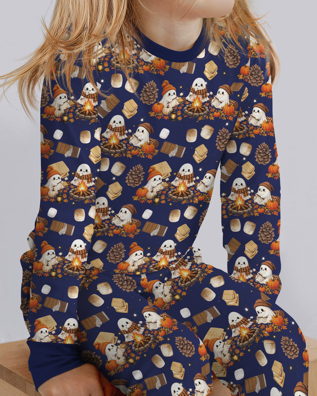 Campfire Boo Bamboo Two Piece Long Sleeve Pajama Set