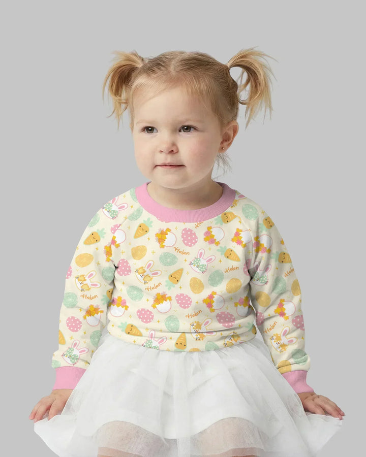 Retro Easter Bamboo Crewneck Sweatshirt