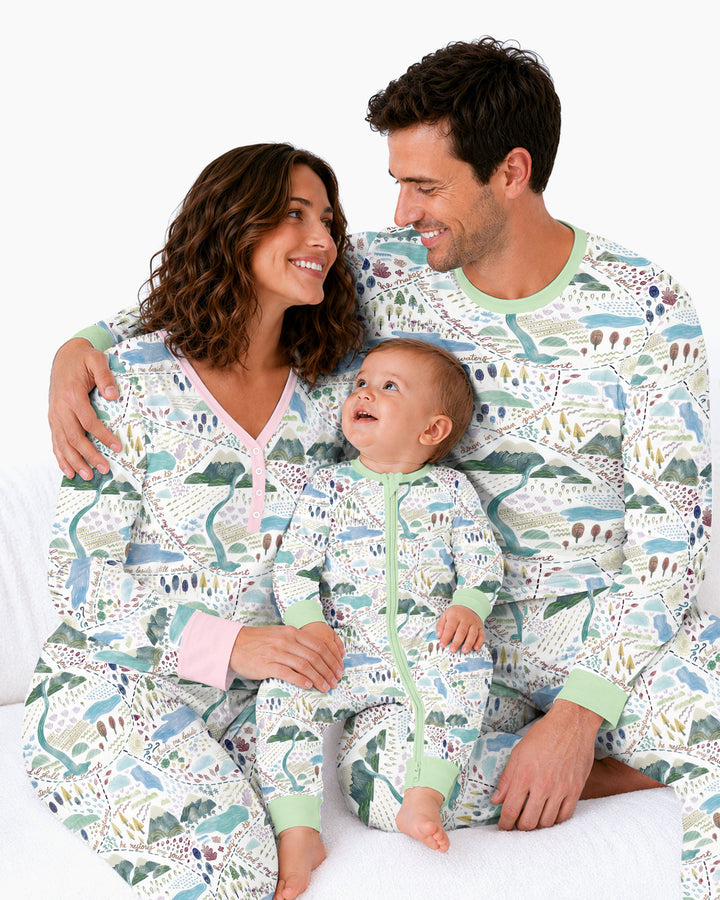 Whimsical Psalms 23 Map Bamboo Convertible Zippy