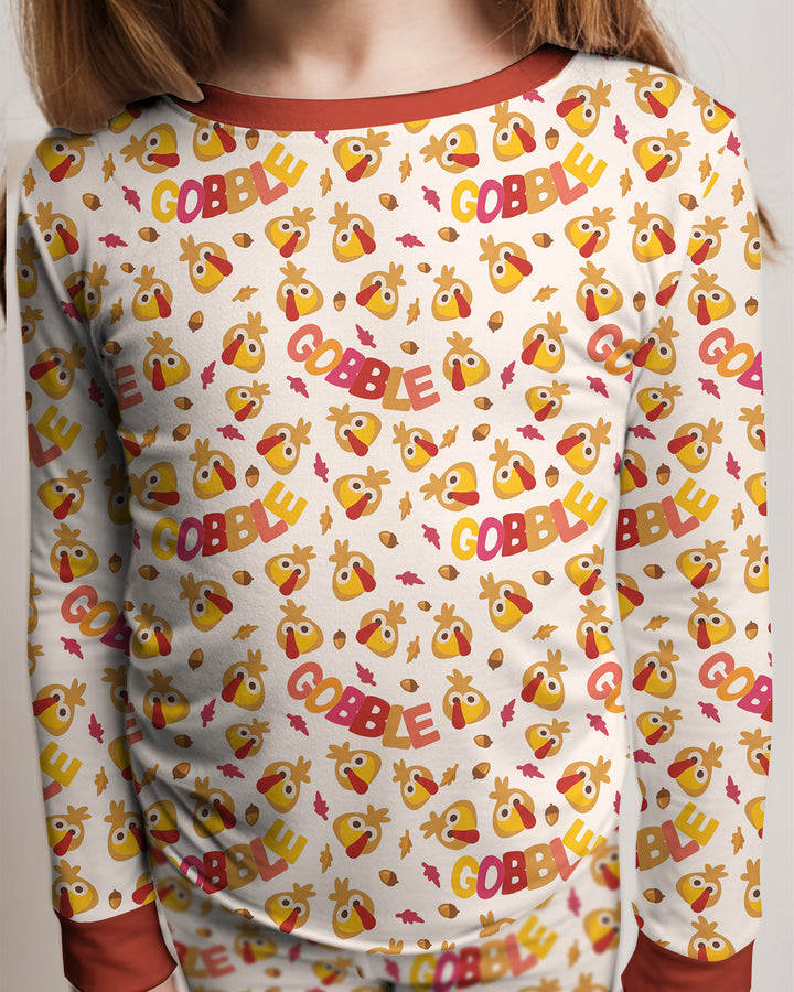 Gobble Gobble Bamboo Two Piece Long Sleeve Pajama Set