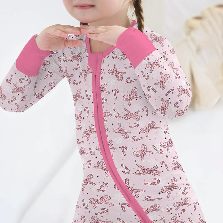 Pink Candy Bows Bamboo Convertible Zippy