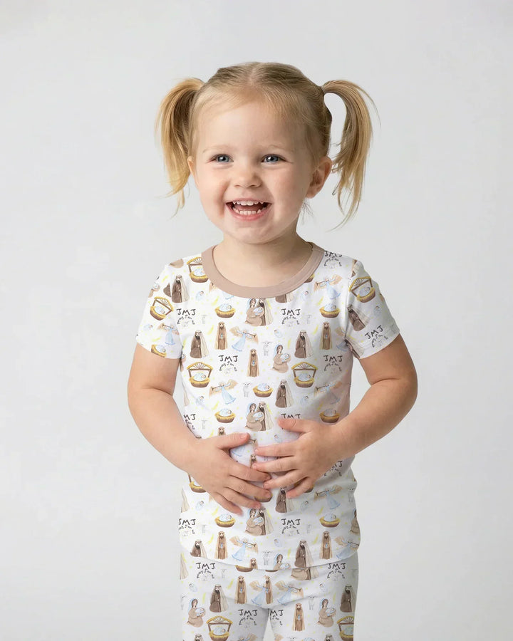 Holy Family Bamboo Two Piece Short Sleeve Pajama Set