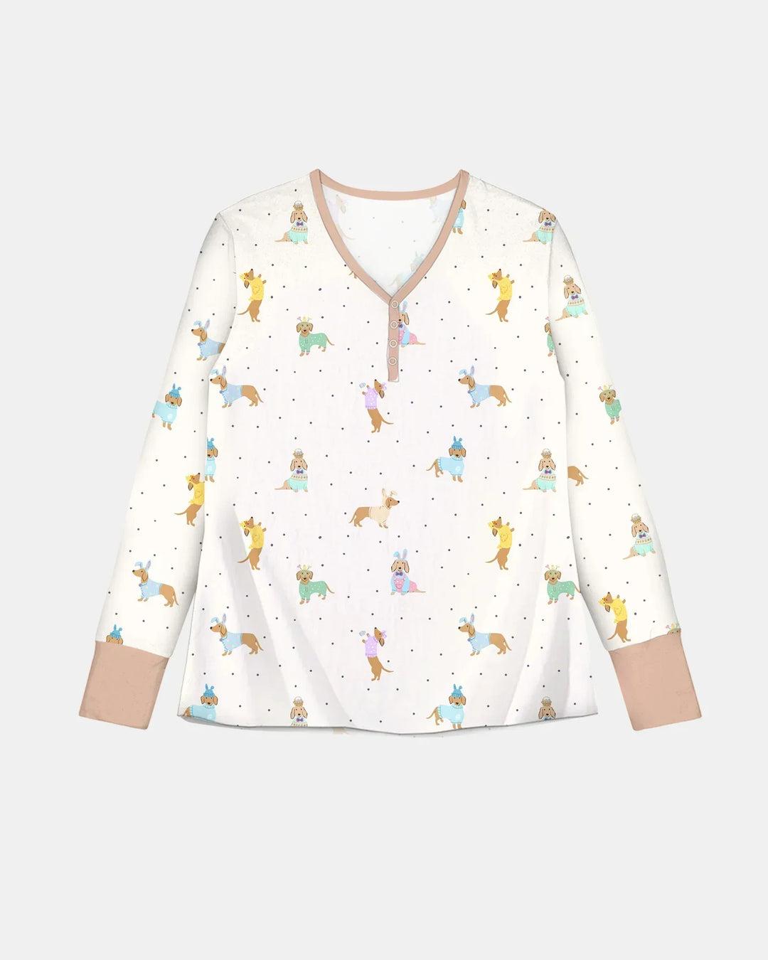 Easter Dachshund Bamboo Women Pajama Set