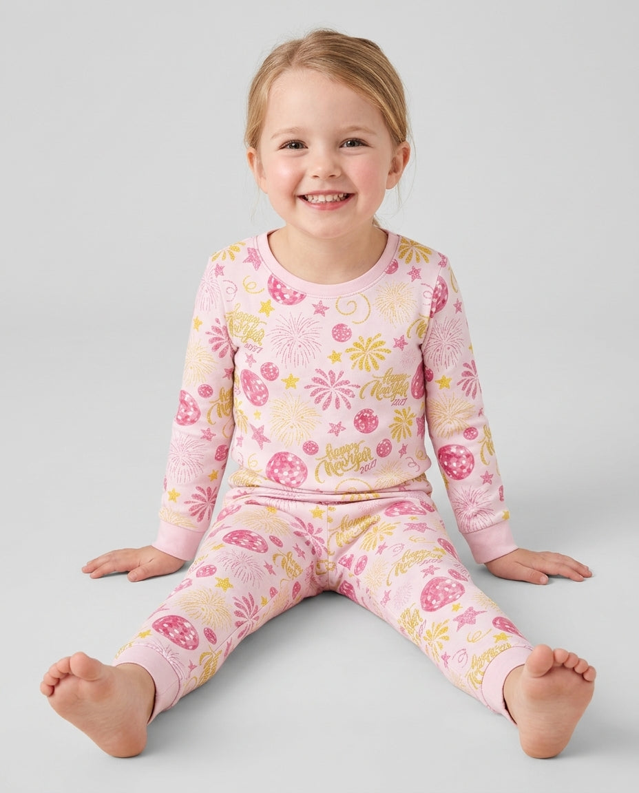 New Year's Eve Celebration 2027  Bamboo Two Piece Long Sleeve Pajama Set