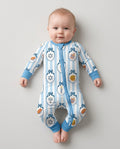 Blue White Jewish Holiday Bamboo Convertible Zippy