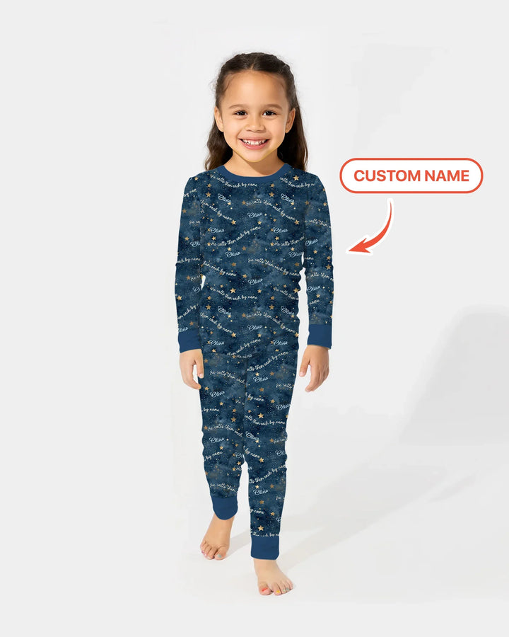 Called By Name — Personalized  Bamboo Two Piece Long Sleeve Pajama Set