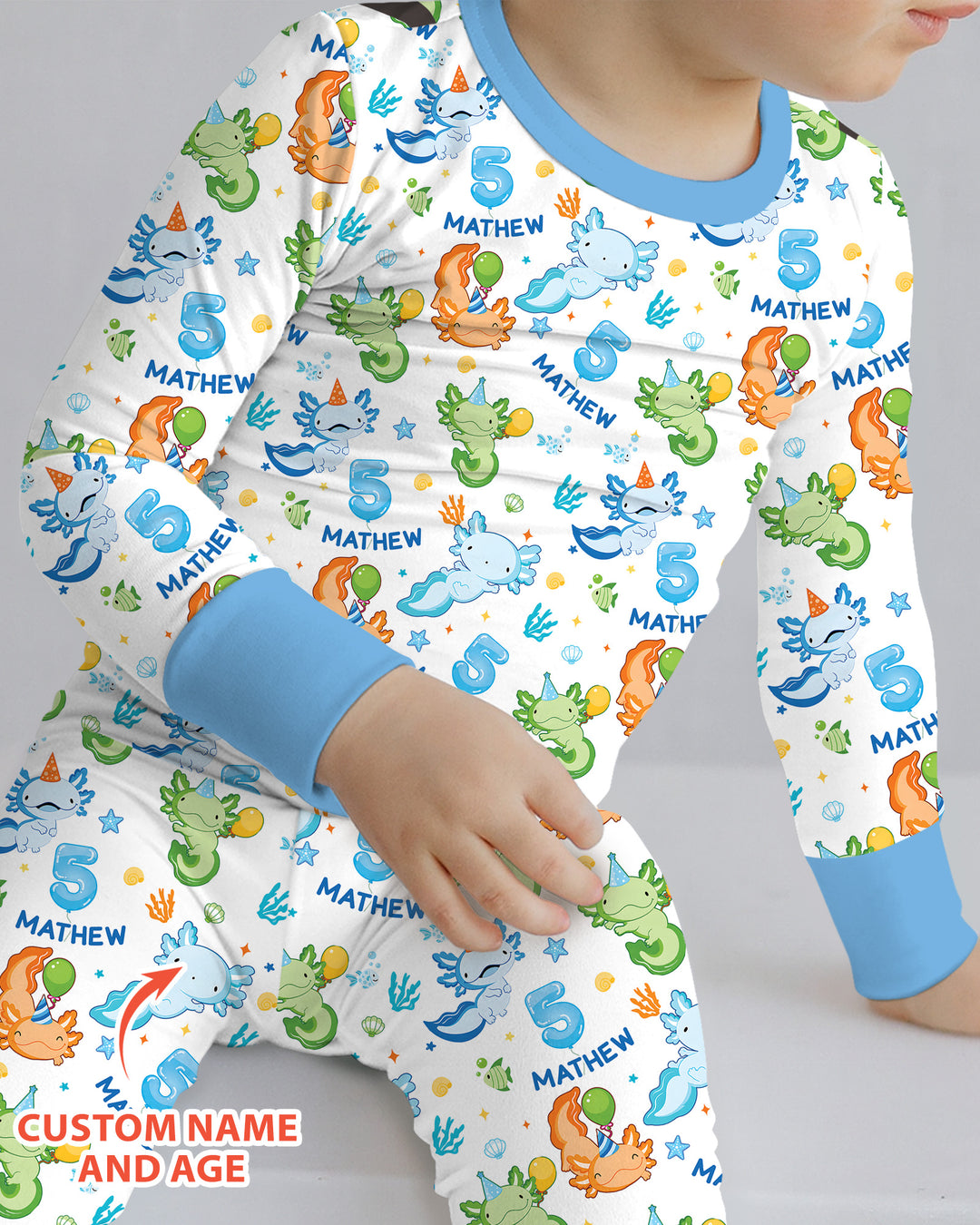 Personalized Alolt Of Fun Birthday Bamboo Two Piece Long Sleeve Pajama Set