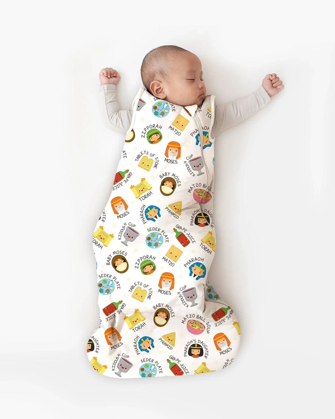 Cute Passover Characters Bamboo Sleep Bag