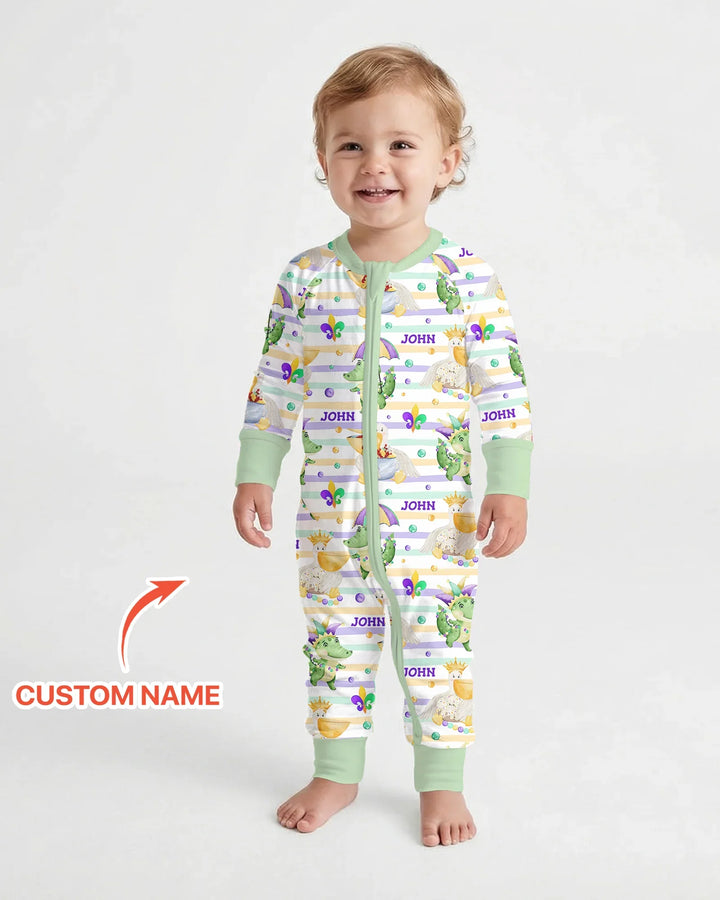 Happy Mardi Gras Adventure Family Matching Bamboo Convertible Zippy