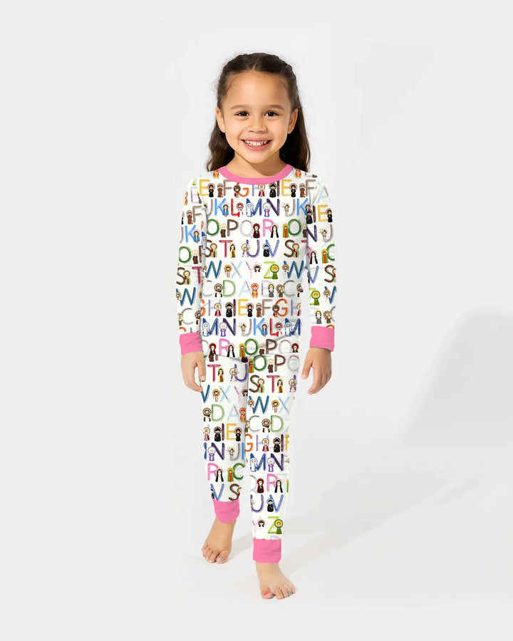 Saint ABCs Bamboo Two Piece Long Sleeve Pajama Set