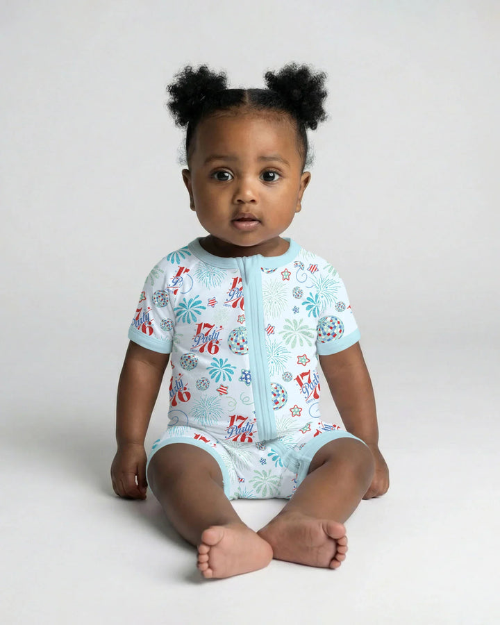 Land Of Free Family Matching Bamboo Shorty Zippy