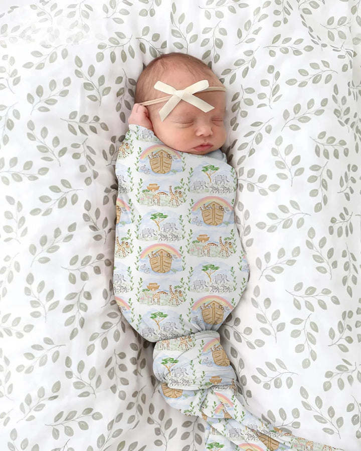 Noah And The Ark swaddle blanket