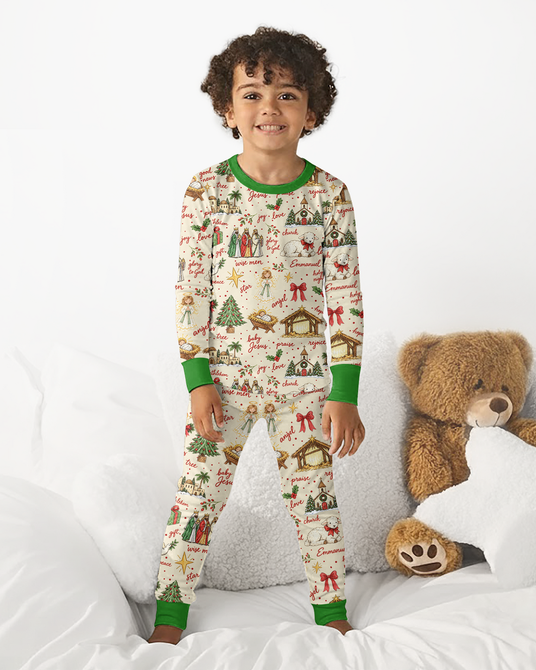 Tis The Season Family Matching Bamboo Two Piece Long Sleeve Pajama Set