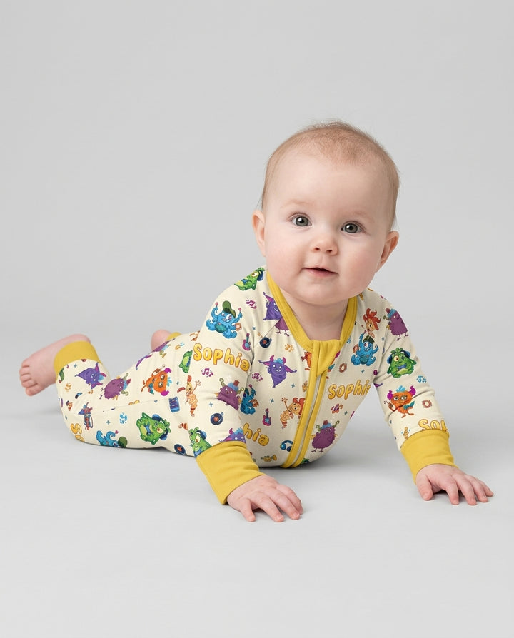 Happy Little Monster Music Band Bamboo Convertible Zippy