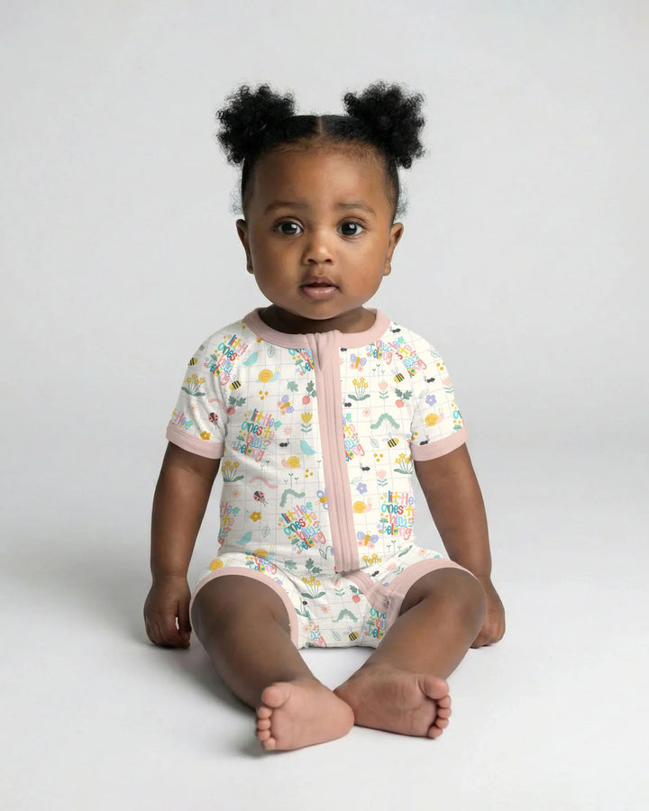 Little Ones To Him Belong Bamboo Shorty Zippy