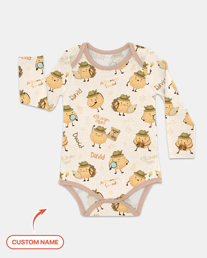 Custom Name Passover Afikoman Bamboo Bodysuit