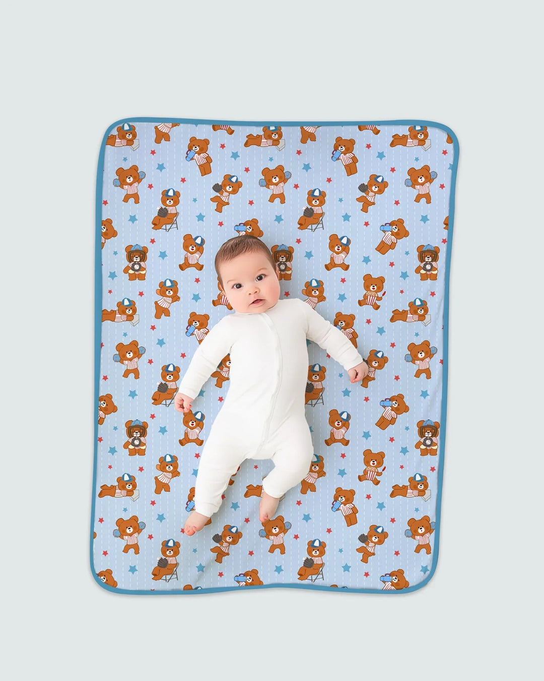 Born To Play Baseball Bamboo Blanket
