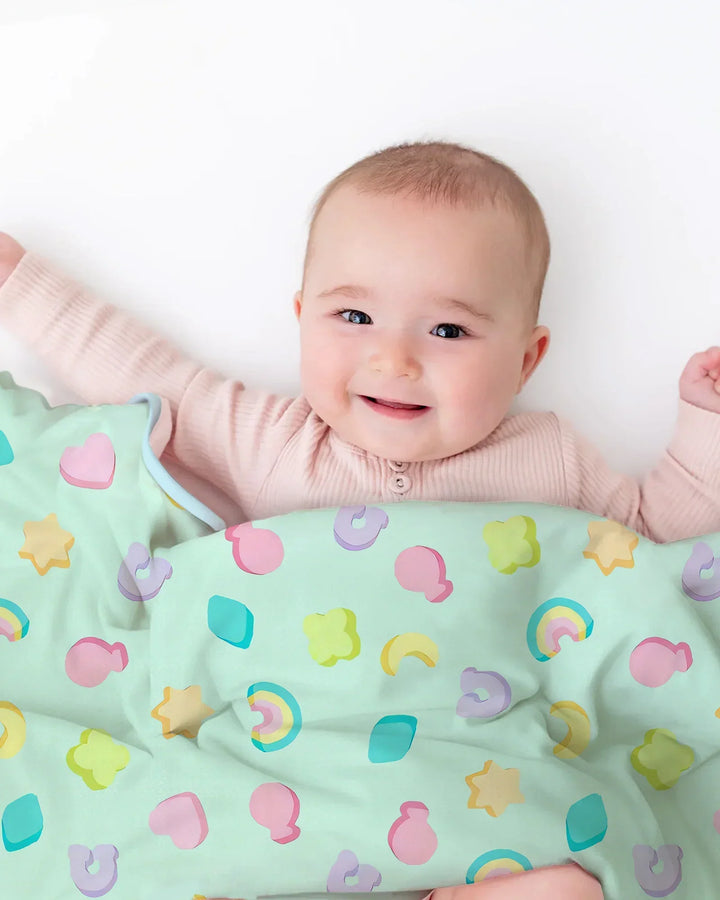Pastel Lucky Charms Scatter Bamboo Blanket
