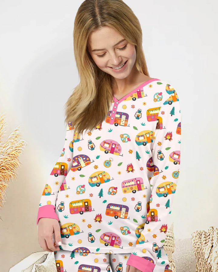 Happy Little Camper Women Pajama Set