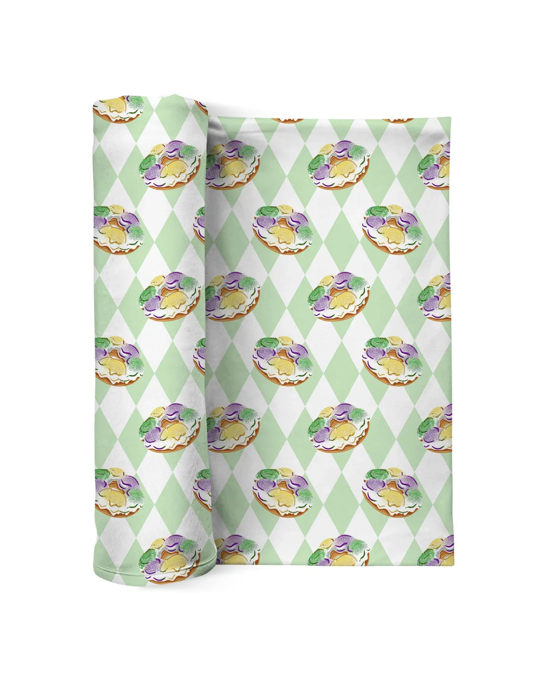 Mardi Gras Donut Bamboo Swaddle Blanket