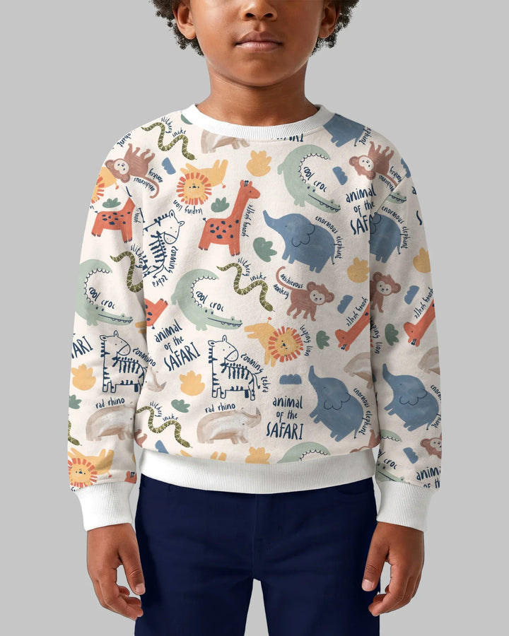 Funny African Animals Bamboo Crewneck Sweatshirt