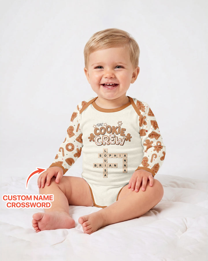 Custom Crossword Cookie Crew Bamboo Bodysuit