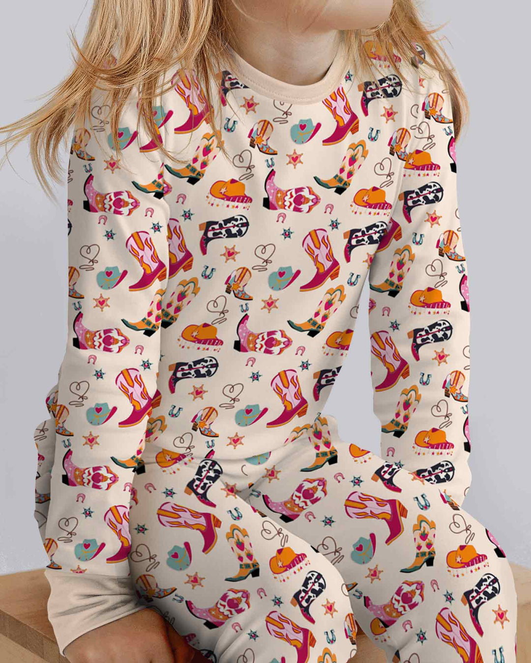 Template Bamboo Two Piece Long Sleeve Pyjamas Set