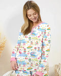 Flamingo Beach Family Matching Bamboo Women Pajama Set