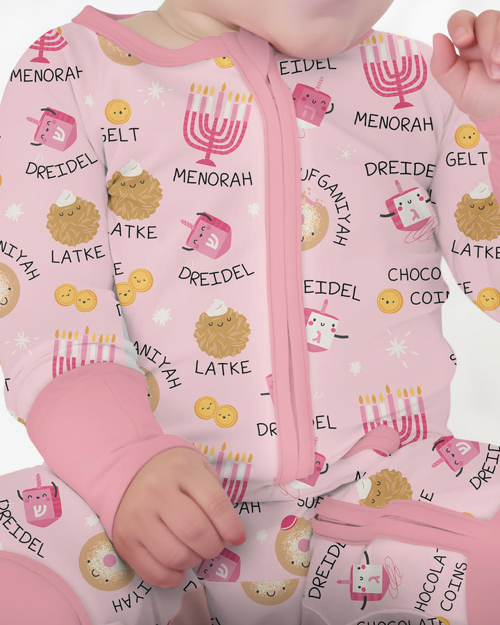 Family Hanukkah Matching Bamboo Convertible Zippy