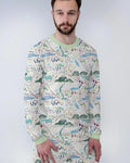 Whimsical Psalms 23 Map Bamboo Men's Pajama Set