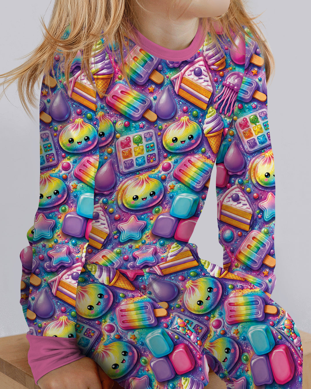 Squishy Party Bamboo Two Piece Long Sleeve Pajama Set