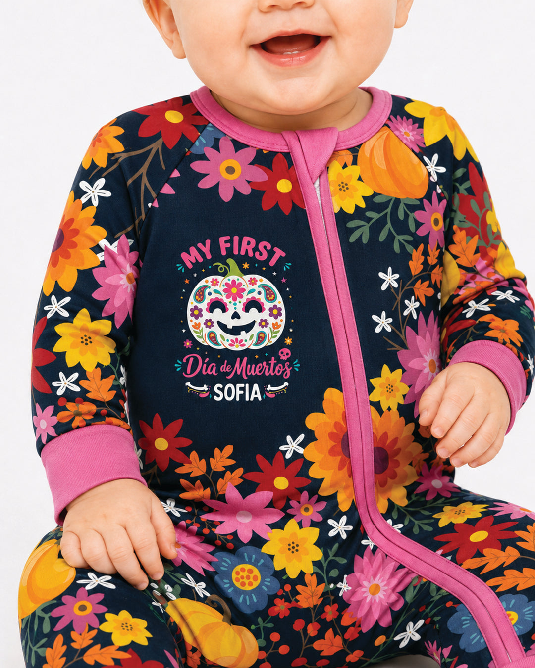 My first Dia de Muertos Bamboo Convertible Zippy