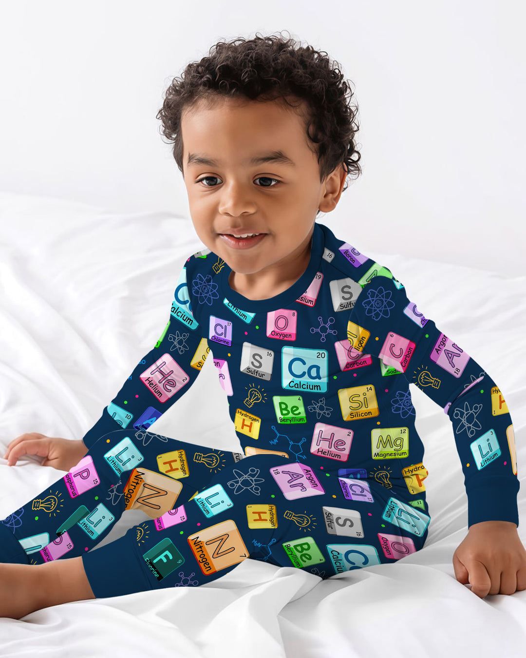 Science Elements Bamboo Two Piece Long Sleeve Pajama Set