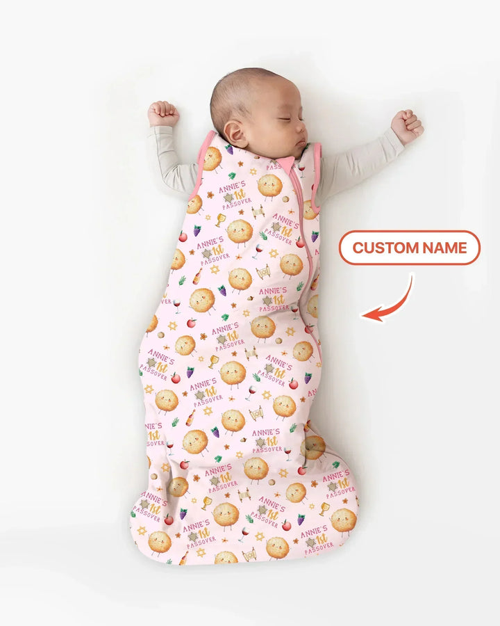 Custom Name 1st Passover Bamboo Sleep Bag