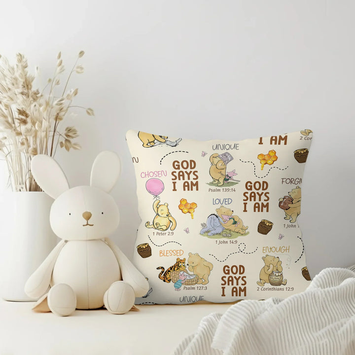 God Says I Am – Little Blessings Bamboo Pillow Case