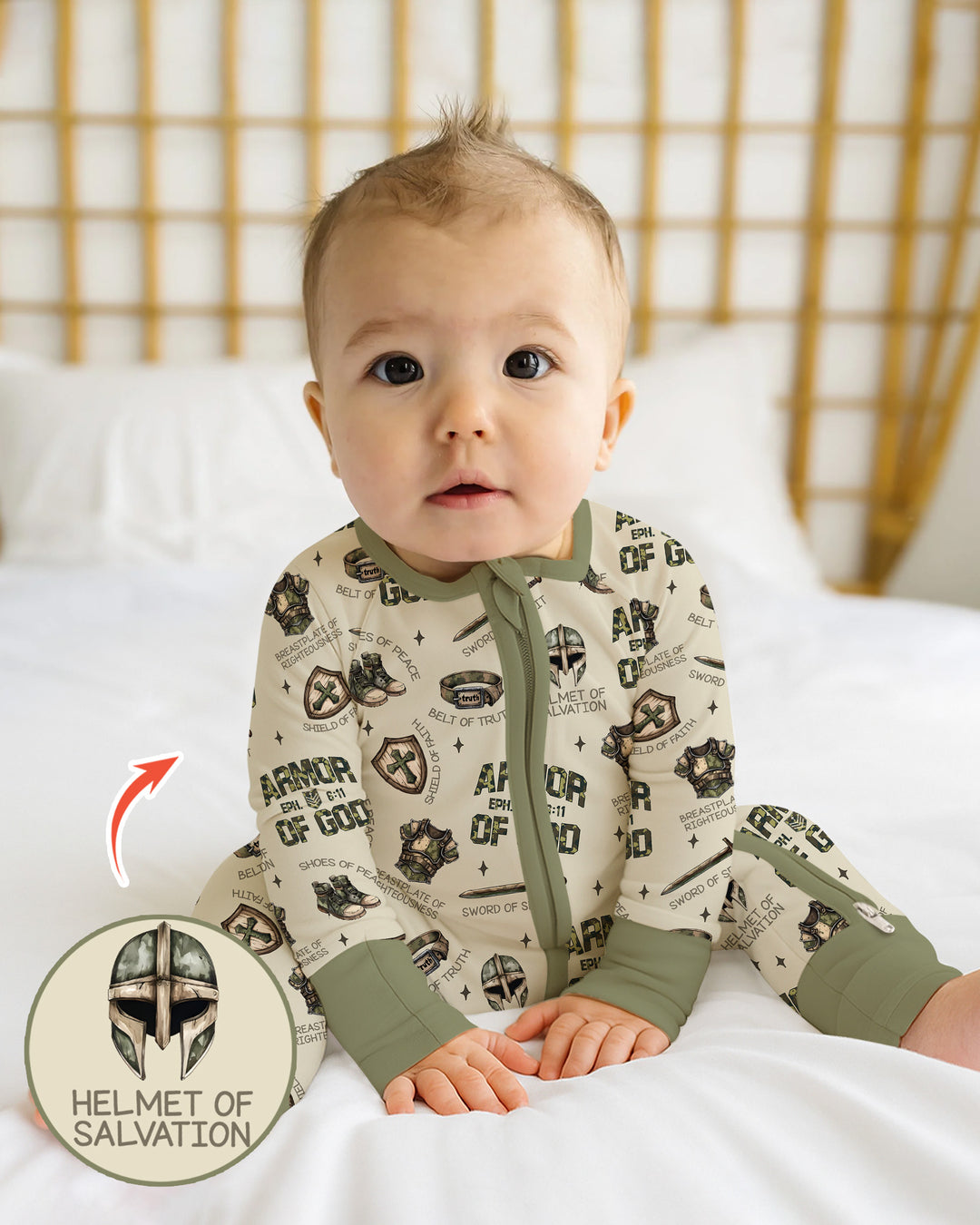 Camo Armor Of God Bamboo Convertible Zippy