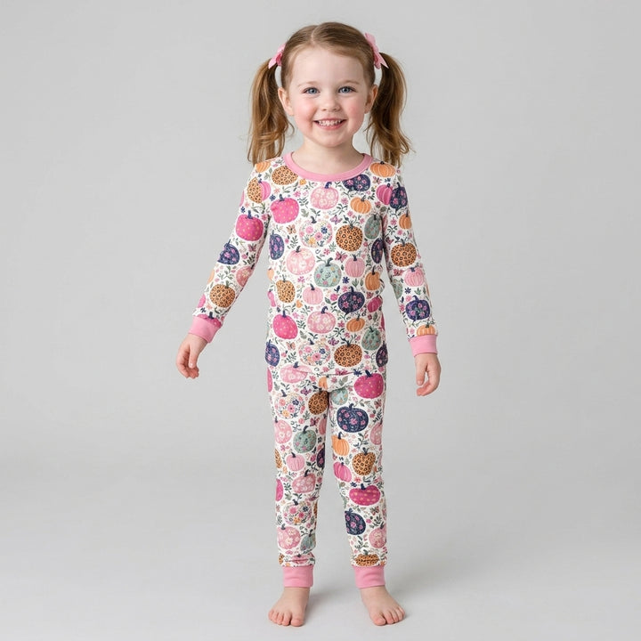 Template Bamboo Two Piece Long Sleeve Pyjamas Set