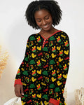 Peace Love Juneteenth Bamboo Women Pajama Set