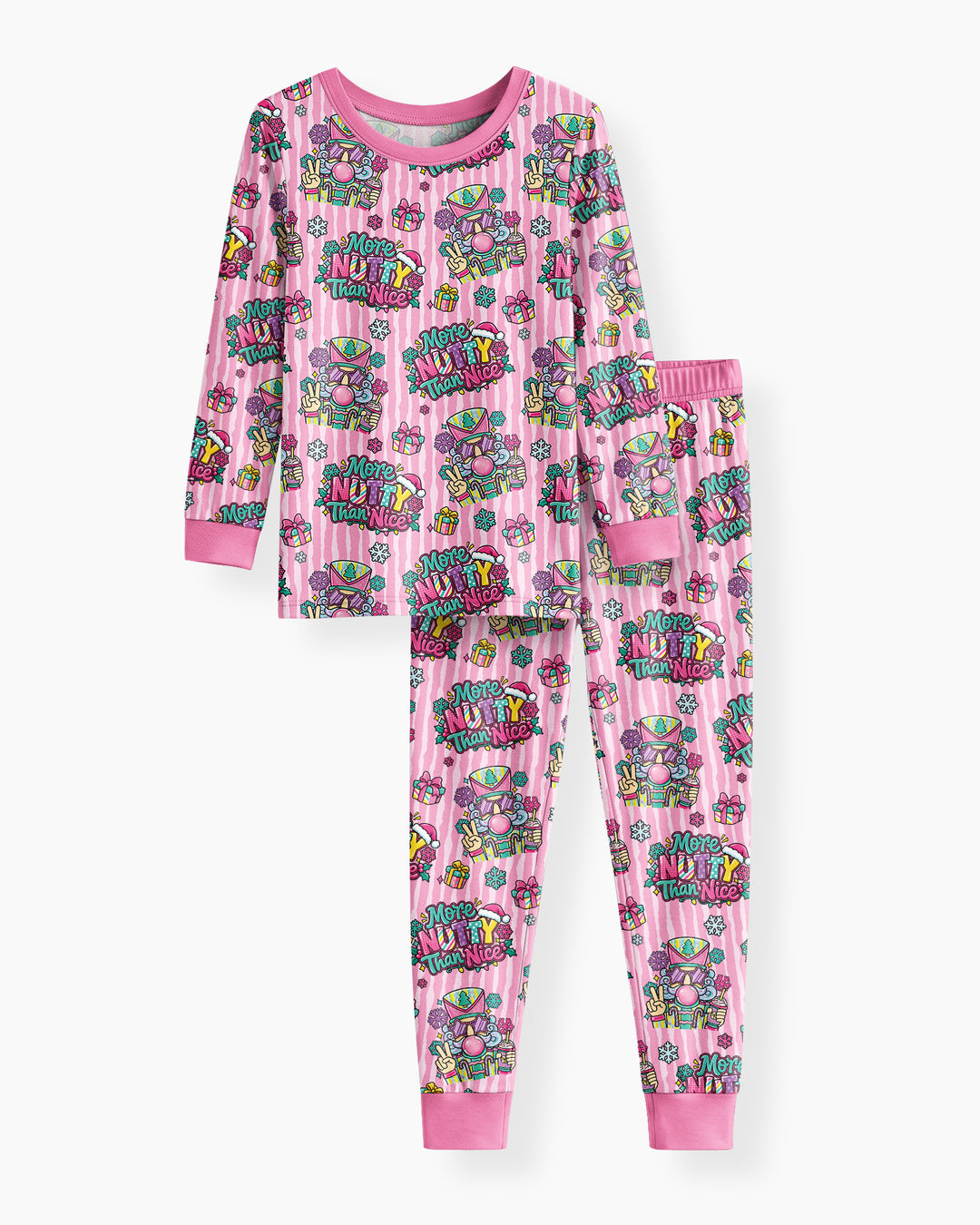 More Nutty Than Nice Bamboo Two Piece Long Sleeve Pajama Set